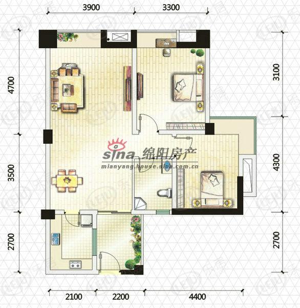 富临大都会a-1型户型图