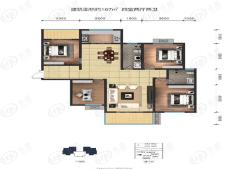 轩苑紫汀苑4室2厅2卫户型图