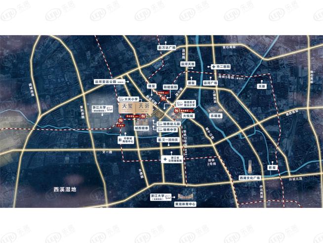 荟品天语城位置交通图