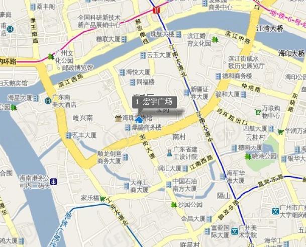 宏宇广场位置交通图