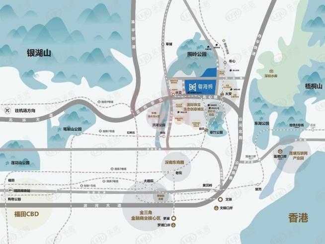 粤海城位置交通图