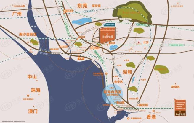 虎门碧桂园位置交通图