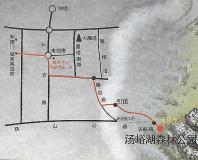 汤峪湖温泉水镇位置交通图