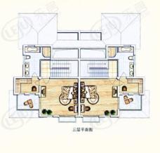 盛世天地二期房型: 双联别墅;  面积段: 224.44 －247.01 平方米;户型图