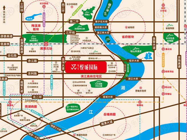 玺宇·悦城国际位置交通图