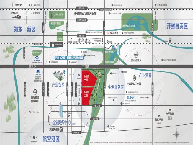 郑东弘阳府位置交通图