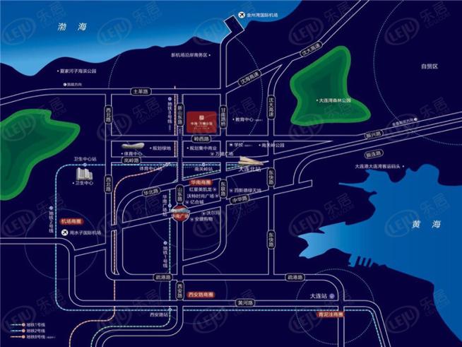 中海万锦公馆位置交通图