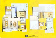 枫庭丽苑二期房型: 复式;  面积段: 159 －168 平方米;户型图
