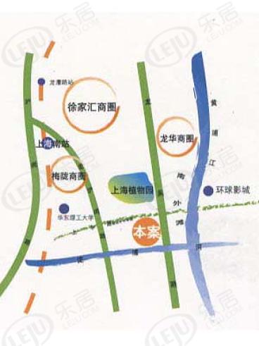 徐汇新城位置交通图