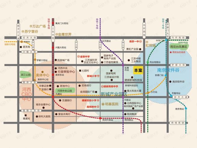 天合广场位置交通图