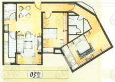 曹杨君悦苑一期房型: 三房;  面积段: 140 －205 平方米;
户型图