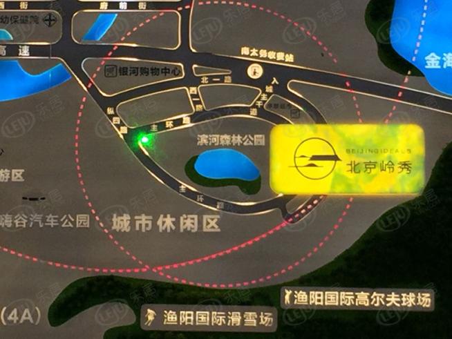 北京岭秀位置交通图