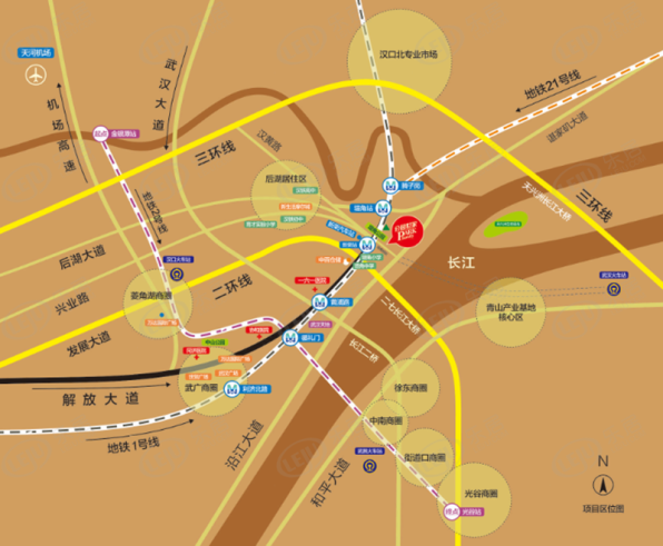 汉口新城公园世家位置交通图