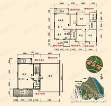 安厦世纪城F-3四室两厅三卫（复式）户型图
