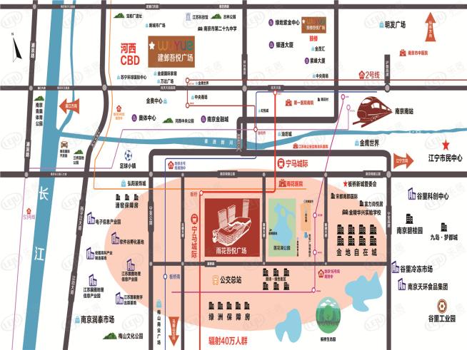 南京雨花吾悦广场位置交通图