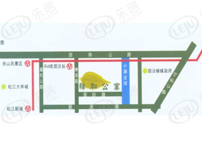 泗泾祥和公寓二期位置交通图