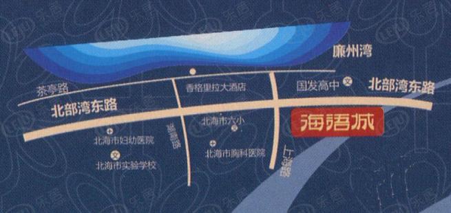 碧园海语城位置交通图